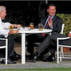 President Barack Obama with (clockwise, from left) Professor Henry Lois Gates Jr., Sergeant James Crowley and Vice President Joseph R. Biden Jr. at the start of their “beer summit” in the Rose Garden of the White House on July 30, 2009. Aide Ben Rhodes said Obama’s feeling was, “I cannot do this every couple weeks. I’m trying to get us out of a financial crisis. I’m trying to get us out of some wars. I can’t afford this spectacle. . . .”
